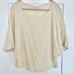 LACAUSA Cotton Dolman Top